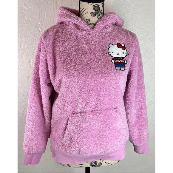 Levi's Hello Kitty Girls Sherpa Hoodie, size XL (13-15 yrs) - Picture 5 of 12